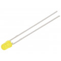 TLHY4400; LED; 3mm; yellow; 1.6÷10mcd; 30°; Front: convex; Pitch: 2.54mm; VISHAY TLHY4400; LED; 3mm; yellow; 1.6÷10mcd; 30°; Front: convex; Pitch: 2.54mm; VISHAY