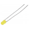 TLHY4400-MS12; LED; 3mm; yellow; 1.6÷10mcd; 30°; Front: convex; Pitch: 2.54mm; VISHAY TLHY4400-MS12; LED; 3mm; yellow; 1.6÷10mcd; 30°; Front: convex; Pitch: 2.54mm; VISHAY
