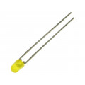 TLHY4405; LED; 3mm; yellow; 6.3÷11mcd; 30°; Front: convex; Pitch: 2.54mm; VISHAY TLHY4405; LED; 3mm; yellow; 6.3÷11mcd; 30°; Front: convex; Pitch: 2.54mm; VISHAY