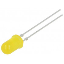 TLHY5400; LED; 5mm; yellow; 1.6÷10mcd; 60°; 10mA; 2.4÷3V; Front: convex; VISHAY