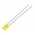 TLLY4400; LED; 3mm; yellow; 0.63÷1.2mcd; 50°; Front: convex; Pitch: 2.54mm; VISHAY TLLY4400; LED; 3mm; yellow; 0.63÷1.2mcd; 50°; Front: convex; Pitch: 2.54mm; VISHAY