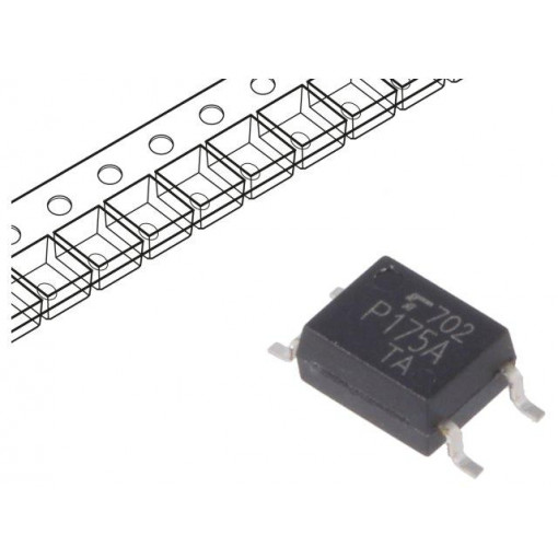 TLP175A(E(T; Optocoupler; SMD; Channels: 1; Out: MOSFET; 3.75kV; SO6; TOSHIBA