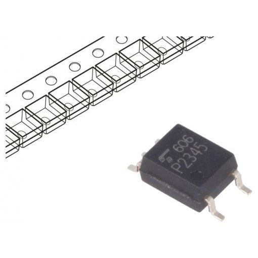 TLP2345(E(T; Optocoupler; SMD; Channels: 1; Out: Schmitt trigger; 3.75kV; 10Mbps; TOSHIBA