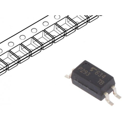 TLP293(E(T; Optocoupler; SMD; Channels: 1; Out: transistor; Uinsul: 3.75kV; SO4; TOSHIBA