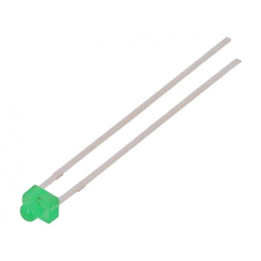 TLUG2401; LED; 1.8mm; green; 4÷12mcd; 40°; 2.4÷3V; Front: convex; Pitch: 2.54mm; VISHAY