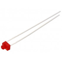 TLUR2401; LED; 1.8mm; red; 4÷32mcd; 40°; 2÷3V; Front: convex; Pitch: 2.54mm; VISHAY