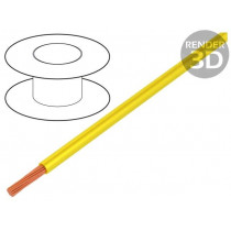 0243 011 30; Wire; TLY; stranded; Cu; 0.22mm2; yellow; PVC; 150V; 500m; Class: 5; TECHNOKABEL