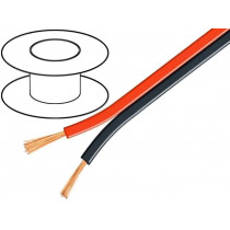 0246 003 88; Wire: loudspeaker cable; 2x0,35mm2; stranded; Cu; black-red; TECHNOKABEL 0246 003 88; Wire: loudspeaker cable; 2x0,35mm2; stranded; Cu; black-red; TECHNOKABEL