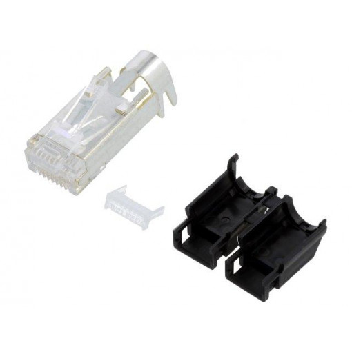 TM21CP-88P(03); Plug; RJ45; PIN: 8; Cat: 5e; gold-plated; Layout: 8p8c; 6.6mm; IDC; HIROSE
