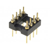 TMC-308-1-G; Socket: DIP; PIN: 8; Pitch: 2.54mm; precision; THT; gold-plated; ADAM TECH