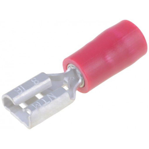 TMDV 480809-F; Terminal: flat; 4.8mm; 0.8mm; female; 0.75÷1.25mm2; crimped; NICHIFU