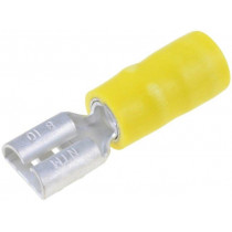 TMDV 630855-F; Terminal: flat; 6.3mm; 0.8mm; female; 3.5mm2; crimped; for cable; NICHIFU