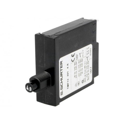 4410.0159; Circuit breaker; Urated: 240VAC; 28VDC; 4A; SPST; Poles: 1; 33g; SCHURTER
