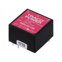 TMPS 03-124; Converter: AC/DC; 3W; Uout: 24VDC; Iout: 125mA; 78%; Mounting: PCB; TRACO POWER