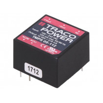 TMPS 05-112; Converter: AC/DC; 5W; Uout: 12VDC; Iout: 416mA; 82%; Mounting: PCB; TRACO POWER