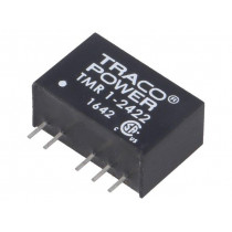 TMR 1-2422; Converter: DC/DC; 1W; Uin: 18÷36V; Uout: 12VDC; Uout2: -12VDC; SIP6; TRACO POWER