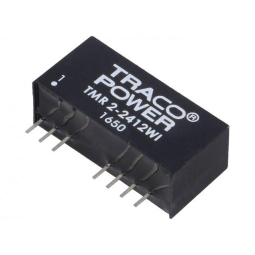 TMR 2-2412WI; Converter: DC/DC; 2W; Uin: 9÷36V; Uout: 12VDC; Iout: 165mA; SIP9; 6.5g; TRACO POWER