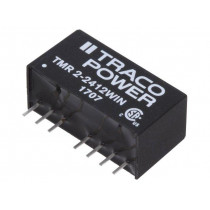 TMR 2-2412WIN; Converter: DC/DC; 2W; Uin: 9÷36V; Uout: 12VDC; Iout: 167mA; SIP8; TRACO POWER