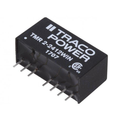 TMR 2-2412WIN; Converter: DC/DC; 2W; Uin: 9÷36V; Uout: 12VDC; Iout: 167mA; SIP8; TRACO POWER