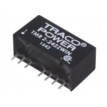 TMR 2-2422WIN; Converter: DC/DC; 2W; Uin: 9÷36V; Uout: 12VDC; Uout2: -12VDC; SIP8; TRACO POWER