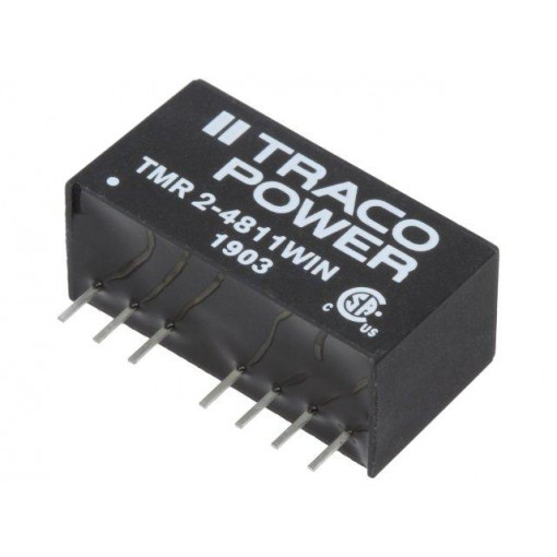 TMR 2-4811WIN; Converter: DC/DC; 2W; Uin: 18÷75V; Uout: 5VDC; Iout: 400mA; SIP8; TRACO POWER