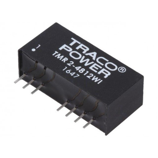 TMR 2-4812WI; Converter: DC/DC; 2W; Uin: 18÷75V; Uout: 12VDC; Iout: 165mA; SIP9; TRACO POWER