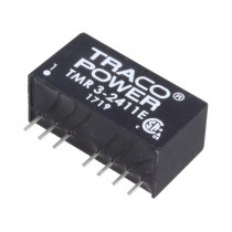 TMR 3-2411E; Converter: DC/DC; 3W; Uin: 18÷36V; 5VDC; Iout: 600mA; SIP8; 4.8g; TRACO POWER