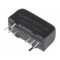 TMR 3-7222WIR; Converter: DC/DC; 3W; Uin: 43÷160V; Uout: 12VDC; Uout2: -12VDC; SIP8; TRACO POWER