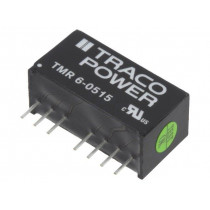 TMR 6-0515; Converter: DC/DC; 6W; Uin: 4.5÷9V; 24VDC; Iout: 250mA; SIP8; 4.8g; TRACO POWER