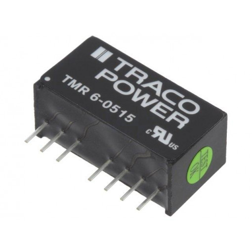 TMR 6-0515; Converter: DC/DC; 6W; Uin: 4.5÷9V; 24VDC; Iout: 250mA; SIP8; 4.8g; TRACO POWER