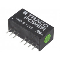 TMR 6-1222; Converter: DC/DC; 6W; Uin: 9÷18V; Uout: 12VDC; Uout2: -12VDC; SIP8; TRACO POWER