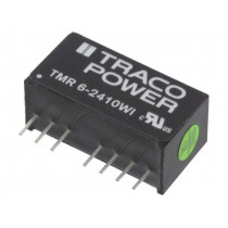 TMR 6-2410WI; Converter: DC/DC; 6W; Uin: 9÷36V; 3.3VDC; Iout: 1500mA; SIP8; 4.8g; TRACO POWER
