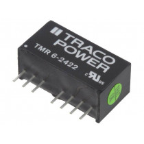 TMR 6-2422; Converter: DC/DC; 6W; Uin: 18÷36V; Uout: 12VDC; Uout2: -12VDC; SIP8; TRACO POWER