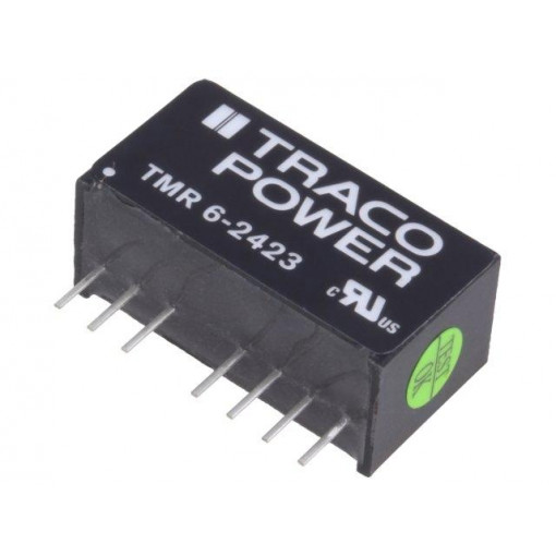 TMR 6-2423; Converter: DC/DC; 6W; Uin: 18÷36V; Uout: 15VDC; Uout2: -15VDC; SIP8; TRACO POWER