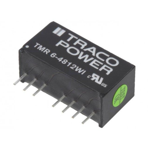 TMR 6-4812WI; Converter: DC/DC; 6W; Uin: 18÷75V; 12VDC; Iout: 500mA; SIP8; 4.8g; TRACO POWER