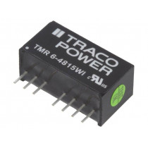 TMR 6-4815WI; Converter: DC/DC; 6W; Uin: 18÷75V; 24VDC; Iout: 250mA; SIP8; 4.8g; TRACO POWER
