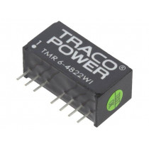 TMR 6-4822WI; Converter: DC/DC; 6W; Uin: 18÷75V; Uout: 12VDC; Uout2: -12VDC; SIP8; TRACO POWER