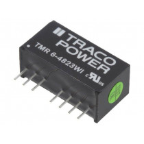 TMR 6-4823WI; Converter: DC/DC; 6W; Uin: 18÷75V; Uout: 15VDC; Uout2: -15VDC; SIP8; TRACO POWER