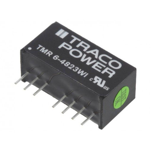 TMR 6-4823WI; Converter: DC/DC; 6W; Uin: 18÷75V; Uout: 15VDC; Uout2: -15VDC; SIP8; TRACO POWER