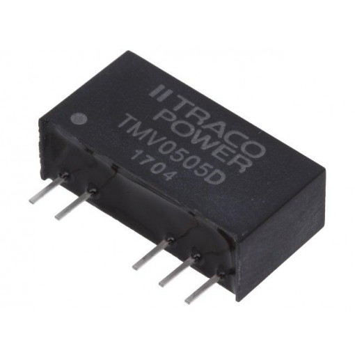 TMV 0505D; Converter: DC/DC; 1W; Uin: 4.5÷5.5V; Uout: 5VDC; Uout2: -5VDC; SIP7; TRACO POWER