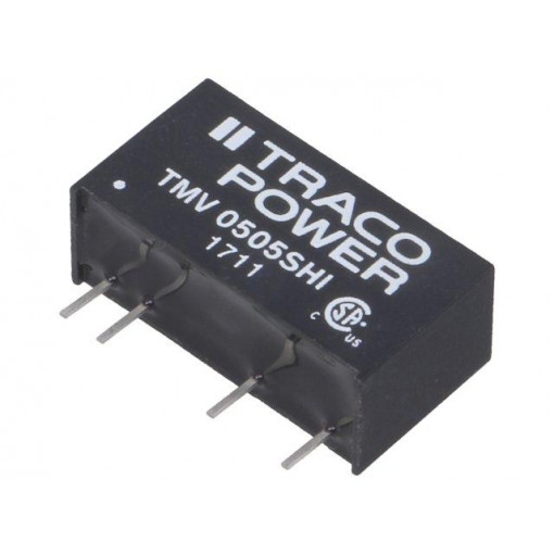 TMV 0505SHI; Converter: DC/DC; 1W; Uin: 4.5÷5.5V; Uout: 5VDC; Iout: 200mA; SIP7; TRACO POWER
