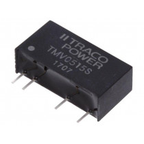 TMV 0515S; Converter: DC/DC; 1W; Uin: 4.5÷5.5V; Uout: 15VDC; Iout: 65mA; SIP7; TRACO POWER