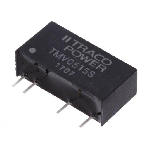 TMV 0515S; Converter: DC/DC; 1W; Uin: 4.5÷5.5V; Uout: 15VDC; Iout: 65mA; SIP7; TRACO POWER