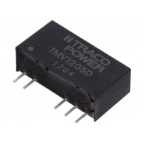 TMV 1205D; Converter: DC/DC; 1W; Uin: 10.8÷13.2V; Uout: 5VDC; Uout2: -5VDC; SIP7; TRACO POWER