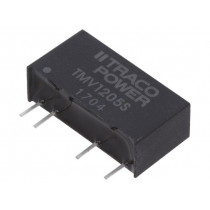 TMV 1205S; Converter: DC/DC; 1W; Uin: 10.8÷13.2V; Uout: 5VDC; Iout: 200mA; SIP7; TRACO POWER