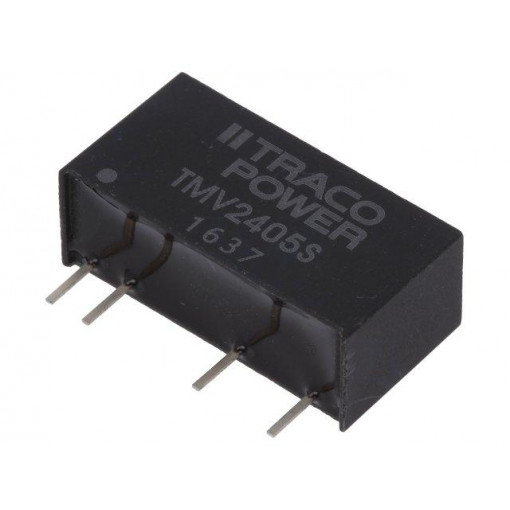TMV 2405S; Converter: DC/DC; 1W; Uin: 21.6÷26.4V; Uout: 5VDC; Iout: 200mA; SIP7; TRACO POWER