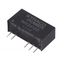 TMV 2412D; Converter: DC/DC; 1W; Uin: 21.6÷26.4V; Uout: 12VDC; Uout2: -12VDC; TRACO POWER