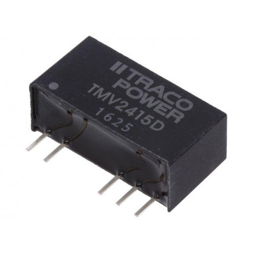 TMV 2415D; Converter: DC/DC; 1W; Uin: 21.6÷26.4V; Uout: 15VDC; Uout2: -15VDC; TRACO POWER