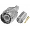 ; Plug; TNC; male; straight; H155; crimped; for cable; 