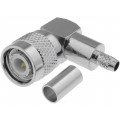 ; Plug; TNC; male; angled 90°; RG58; crimped; for cable;  ; Plug; TNC; male; angled 90°; RG58; crimped; for cable;